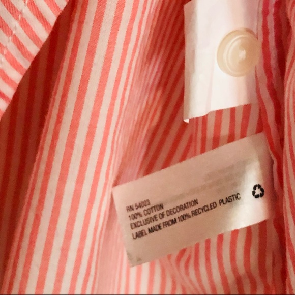 NWOT Gap Ruffle Tuxedo Button Down Womens Shirt - Picture 5 of 6